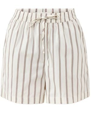 SELECTED Gina Crochet Edge Shorts - White