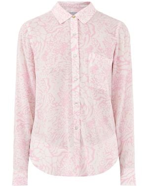 Rails Josephine Long Sleeve Button Down Shirt Print - Pink