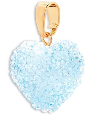 Crystal Haze Jewelry Women's Jelly Heart Pendant Charm - White