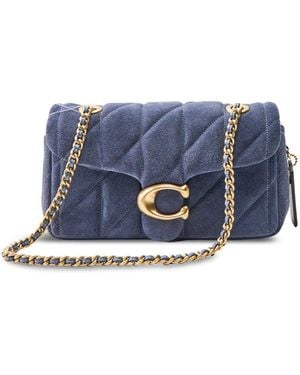 COACH Quilted Suede Tabby 20 Shoulder Bag Light - Blue