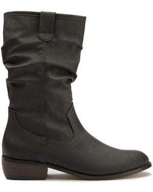 V.Gan Prune Vegan Western Boots - Black