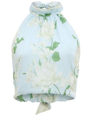 Forever New Maisie Halter Neck Tie Top - Blue