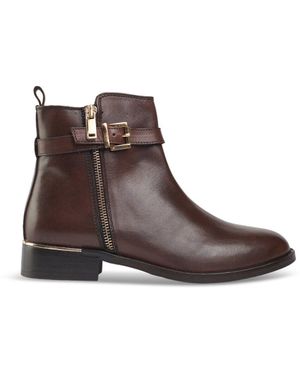 Sole Women's Gada Zip & Buckle Boots - Brown