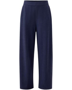 Eileen Fisher Straight Ankle Trousers - Blue