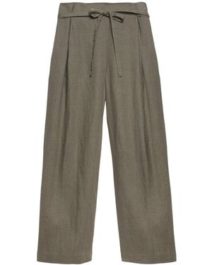 Mint Velvet Belted Trousers - Green