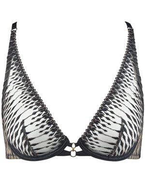 Aubade Women's Voodoo Kiss Ultra Plunge Triangle Bra - Black