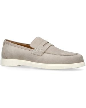 Loake Como Penny Loafers - White