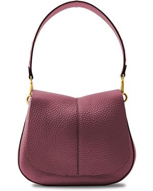 Gianni Chiarini New Helena Small Shoulder Bag Burgundy - Metallic