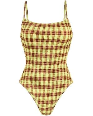 Damson Madder Lilibet Gingham Swimsuit - White