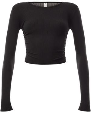 Alo Yoga Gather Long Sleeve Top - Black