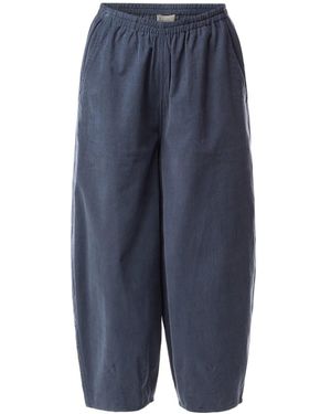 Sahara Women's Pin Cord Bubble Trouser - Blue