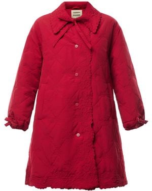 Damson Madder Women's Baby Aubrey Quilted Coat - Red