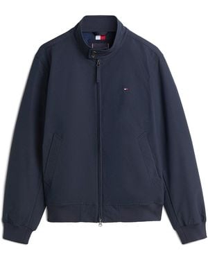 Tommy Hilfiger Stand-Up Collar Relaxed Harrington Jacket - Blue