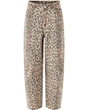 Never Fully Dressed Barrel Jeans Multi - Natural