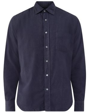 Hartford Paul Baby Cord Shirt - Blue