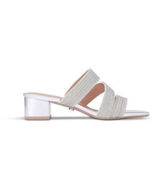Carvela Kurt Geiger Women's Gala Block Mule Jewel - White