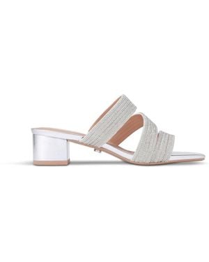 Carvela Kurt Geiger Women's Gala Block Mule Jewel - White