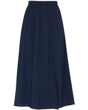 Whistles Eva Elasticated Waist Skirt - Blue