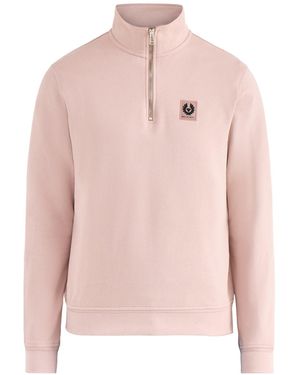 Belstaff Quarter Zip Sweatshirt - Pink