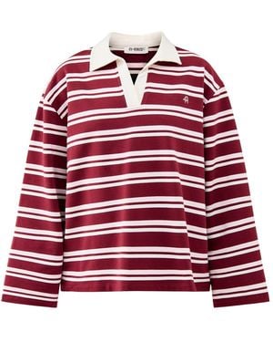4th & Reckless Hailey Stripe Rugby Top - Red