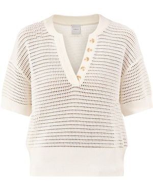 Varley Callie Knit Top - White