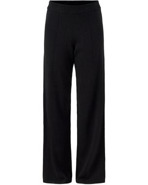 Chinti & Parker Wide Leg Track Pant - Black