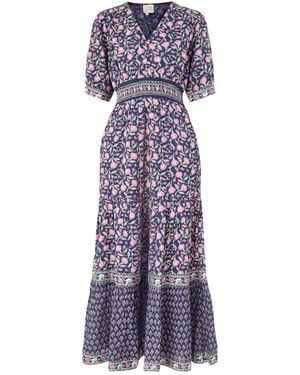 Aspiga Short Sleeve Biliie Dress - Purple
