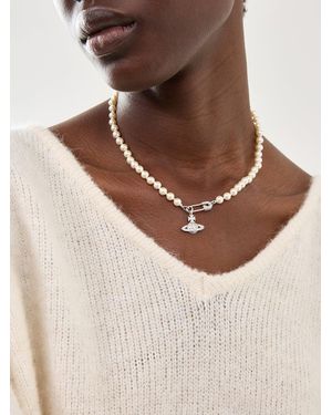 Vivienne Westwood Lucrece Pearl Necklace - Brown