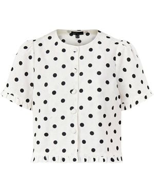 Nobody's Child Ronnie Thrill Button Through Blouse - White