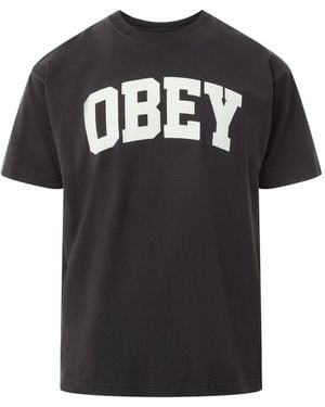 Obey Men's Collegiate Heavy Weight Box T-shirt - Black