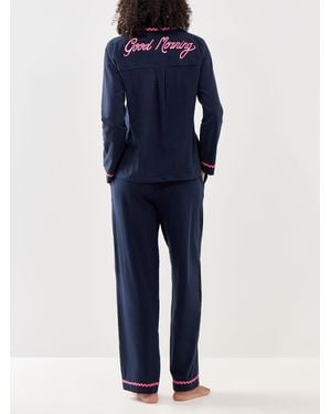 Chelsea Peers Good Morning Long Pj Set - Blue