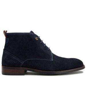Simon Carter Allos Suede Chukka Boots - Blue