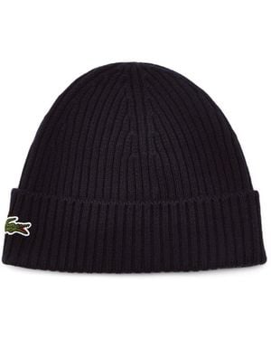 Lacoste Knitted Beanie - Blue