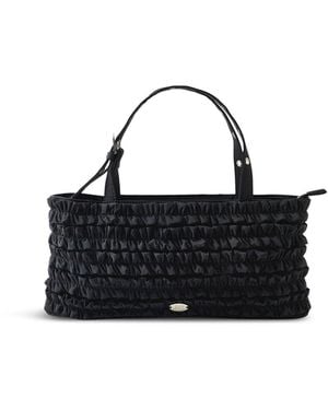 Damson Madder Sophia Ruffle Tote Bag - Black