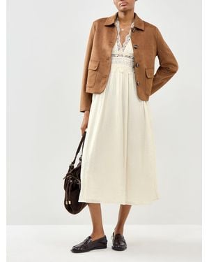 ONLY Melor Lace Midi Dress Cream - White
