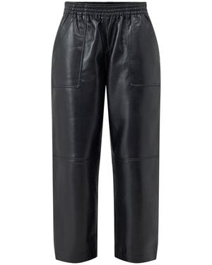 Anine Bing Billy Straight-Leg Trousers - Black