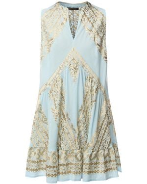 Kori Classic Triangle Sleeveless Mini Dress - Blue