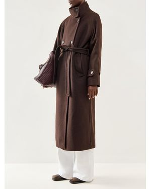 SELECTED Madeline Manteco Coat Bordeaux - Brown