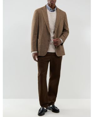 GANT Cable Knit Crew Neck Jumper - Natural