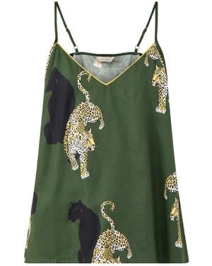 Cyberjammies Leopard Print Cami - Green