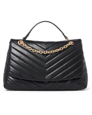 Forever New Kai Quilted Chain Crossbody Bag - Black