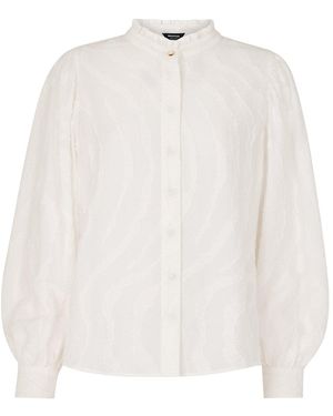Whistles Animal Textured Shirt - White