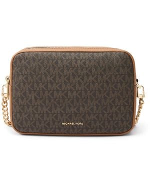 Michael Kors Bryant Md Double Zip Chain Camera Crossbody Bag - Grey