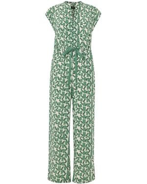 Whistles Abstract Squares Jumpsuit - Green