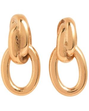 Tilly Sveaas Small Double Link Stud Earrings - Metallic