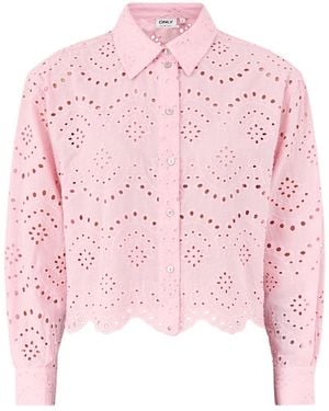 ONLY Valais Long Sleeve Shirt - Pink