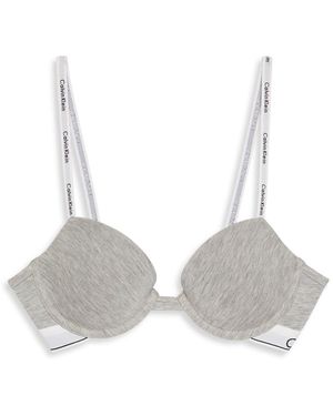 Calvin Klein Icon Lightly Lined Demi Bra - Grey