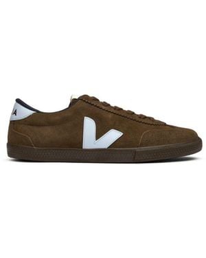 Veja Volley Suede Trainers - Brown