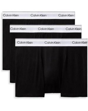 Calvin Klein 3 Pack Icon Stretch Trunks - Black
