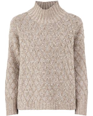 Eileen Fisher Organic Cotton Blend Turtleneck Jumper - White